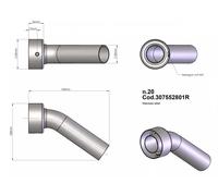 LEOVINCE 307552801R INSERTO DB KILLER KAWASAKI ER-6F 650 ABS 2011