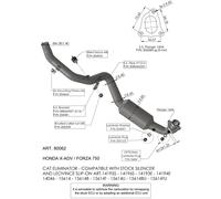LEOVINCE 80062 COLLETTORI 4 TEMPI HONDA X-ADV 750 ABS DCT 2023