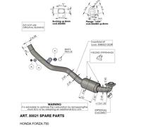 LEOVINCE 80064 COLLETTORI 4 TEMPI HONDA NSS 750 ABS FORZA DCT 2023