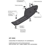 LEOVINCE CARTER PARACALORE PER HUSQVARNA 701 SUPERMOTO 16-24