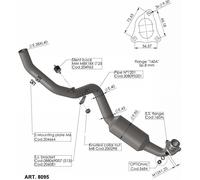 8095 - Collettore Scarico LeoVince Racing HONDA X-ADV (17-23)