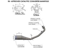 16056 - Collettore Scarico LeoVince Catalizzato HONDA PCX 125 (21-23)