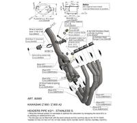 LEOVINCE KIT COLLETTORI KAWASAKI Z900 25-