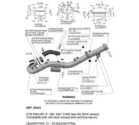 LEOVINCE KIT COLLETTORI PER KTM 690 SMC R 21-24