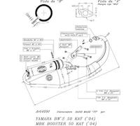 4091B - Scarico LeoVince HAND MADE TT Alluminio YAMAHA NAKED | MBK BOOSTER
