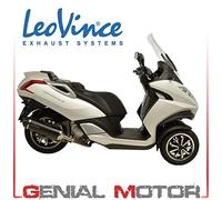 Leovince NERO SLIP-ON, STAINLESS STEEL, CARBON FIBER End Cap E-Approved for PEUGEOT METROPOLIS 400i (2013-2016) | 14019