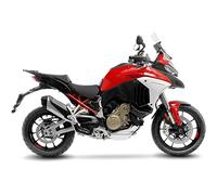 LeoVince Tubo di raccordo Ducati Multistrada 1100 V4 Elimina catalizzatore Argento (2021-2024)