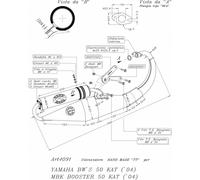 4091B - Scarico LeoVince HAND MADE TT Alluminio YAMAHA NAKED | MBK BOOSTER