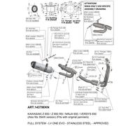 14379EKN - Scarico Completo LeoVince LV ONE EVO Inox KAWASAKI Z 650 RS (22-24)