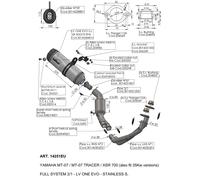 14251EU - Scarico Completo LeoVince LV ONE EVO Inox YAMAHA XSR 700 (16-20)