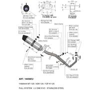LEOVINCE SCARICO COMPLETO LV ONE EVO INOX YAMAHA MT-125 21-