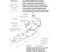 LEOVINCE SCARICO COMPLETO SITO PER PEUGEOT KISBEE 11-15 ACCIAIO