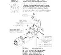 Scarico Completo Leovince Touring Peugeot Ludix 50 One Air 2004 > 2006