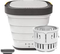 Leowe - Mini lavatrice portatile con funzione di asciugatura, modello n. MNXYJ-WT-TMM (grigio)