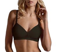 LEPEL 1 Pezzo Reggiseno 470 in Cotone Coppe Preformate Senza Ferretto. Nero 6C