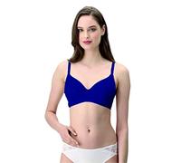 LEPEL 1 Pezzo Reggiseno Donna 460 Allure Senza Ferretto con Pizzo - Coppa B - C - D, Blue 5C