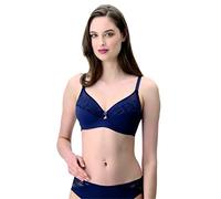 LEPEL 1 Pezzo Reggiseno Donna 461 Allure con Ferretto in Morbida micrifibra - Coppa B - C - D, Blue 3C