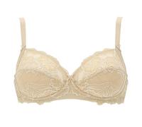 Lepel 2 Pezzi Reggiseno Donna 250 Belseno in Pizzo Senza Ferretto - Coppa B - C, Fard 5C