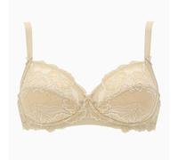 Lepel 2 Pezzi Reggiseno Donna 250 Belseno in Pizzo Senza Ferretto - Coppa B - C, Fard 6C