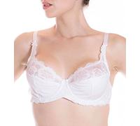 LEPEL 2 Pezzi Reggiseno Donna 255 Balconette Bra in Pizzo con Ferretto - Coppa B - C, Nero 4C