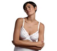 Belseno Lepel Reggiseno in Pizzo Balconcino Coppa B art. 251 colori Bianco Nero e Fard - Bianco 3