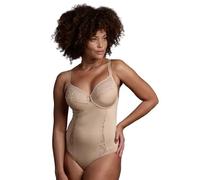 Lepel Body donna ferretto e pizzo doppiato da tulle leggero 464 coppa C (Nudo, 7C)