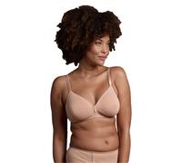 Lepel Reggiseno Donna 350 Nelseno Segreto Cotton - Senza Ferretto, Coppe Preformate in Cotone, Comfort Naturale e Invisibilità sotto Gli Abiti - Spalline in Raso e Dettaglio Strass - Nudo, 6B