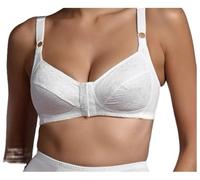 Lepel Reggiseno Senza Ferretto con Apertura Frontale - Art. Adele (IT, Taglia della Coppa & Taglia della Fascia, AA, 8, Bianco)