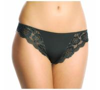 Lepel Set 3 Slip Brasiliana Art 253 in Microfibra e Pizzo Elasticizzato Donna Nero 4