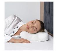 Lepeshur Cuscino di bellezza, antirughe, anti-invecchiamento, cuscino in memory foam, cuscino per chi dorme sul fianco, cuscino cervicale, cuscino per chi dorme sulla schiena (White Viscon)