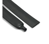 LEPEVNEY Guaina termorestringente da 19,1 mm, rapporto 3:1, rivestimento adesivo, per isolamento elettrico, riparazione cavi, colore nero, 19,1 mm x 1 m