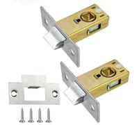 LEPEVNEY Maniglia a leva piatta tubolare da 30 mm, in acciaio inox, per porta interna, 2 pezzi