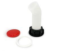 LEPEVNEY Tubo di scarico di prolunga da 2 pollici (60 mm) filettatura grossa 1000L IBC serbatoio acqua ugello tappo valvola IBC Ton barili tubo di estensione IBC Tote Parts