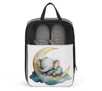 Lephant Sleeping on The Moon - Borsa per scarpe da golf, per viaggi, uso quotidiano, anti-polvere, per scarpe da golf