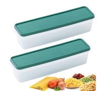 Lepidi 2 Pezzi Contenitori per Pasta, Contenitori Ermetici Alimenti Plastica, Scatola per Spaghetti con Coperchi, per Conservazione Cereali, Noci, Fagioli