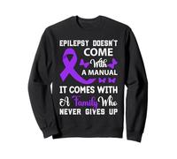 L'epilessia Non Viene fornita con Una consapevolezza Manuale del Nastro Viola Felpa