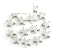 LEPIZ 10 pezzi/lotto in acciaio inossidabile a forma di stella, corona, cuore, oro e argento, perline distanziatrici fai da te per realizzare gioielli, ciondoli, stile braccialetto, 17-8 mm, 10 pezzi