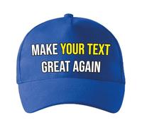 lepni.me Cappellini Personalizzato Make Great Again con Testo o Nome | Cappellino da Baseball Unisex Stampati e Regolabili | Cappello Trucker con Chiusura a Fibbia (Taglia Unica Azzulo Multicolore)