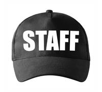 lepni.me Cappello Staff Unisex | Berretto da Baseball con Testo Staff in evidenza Cappello da Lavoro per Eventi, Sicurezza, Catering, ospitalità (Taglia Unica Nero Multicolore)