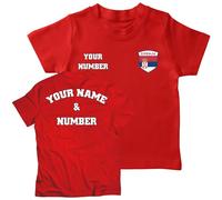 lepni.me Maglia da Calcio Personalizzata per Bambini Serbia T-Shirt| Nome e Numero | Bandiera Serba, Distintivo |Campionato Europeo di Calcio 2024 (12-13 Anni Rosso Multicolore)