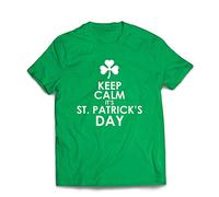 lepni.me Maglietta da Uomo Mantieni la Calma È Il Giorno di San Patrizio, i Proverbi e Le Citazioni irlandesi (XXL Verde Multicolore)