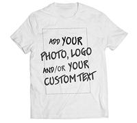 lepni.me Maglietta Uomo Manica Corta Maglia Personalizzata, Aggiungere Il Logo Aziendale, Il Proprio Design o Foto, Fare T Shirt Regalo (XXL Bianco Multicolore)