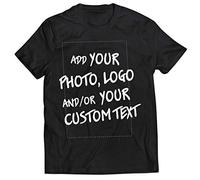 lepni.me Maglietta Uomo Manica Corta Maglia Personalizzata, Aggiungere Il Logo Aziendale, Il Proprio Design o Foto, Fare T Shirt Regalo (5XL Nero Multicolore)