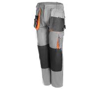 lepni.me Pantaloni da Lavoro Uomo Elasticizzati | Abbigliamento Cargo Multitasche con Ginocchiere | Pantalone Trekking Pittori Meccanico Elettricista (S Grigio Senza Stampa)
