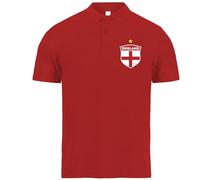 lepni.me Polo da Uomo in Cotone | Maglietta Personalizzata con Il Tuo Nome e Numero | Maglia Inghilterra Calcio 2026