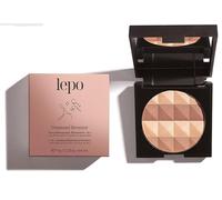 LEPO | DIAMOND BRONZER, Terra Abbronzante Illuminante 2 in 1. N. 20 Gold, con Olio di Jojoba ed Estratto di Ippocastano