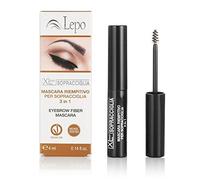 LEPO | Mascara Riempitivo per Sopracciglia Xlent, N. 02 Medio Scuro, per Sopracciglia Perfettamente Definite e Naturalmente Accentuate