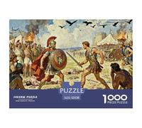 L'Epopea della Guerra di Troia Puzzle in Legno Impermeabile DIY Puzzles Da 1000 Pezzi Per Adulti Sfidanti E Rompicapo Giochi Educativi