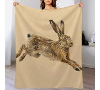 Lepre che salta Coperta Studio sugli animali selvatici Coperta Casa Divano