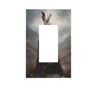 Lepre che tiene bicchiere di vino rosso montagne interruttore della luce piastra da parete piastra frontale copertura singola bilanciere 1 banda decoratore presa coperture per la casa cucina camera